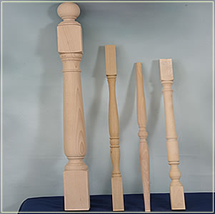 Balustres en bois sur mesure